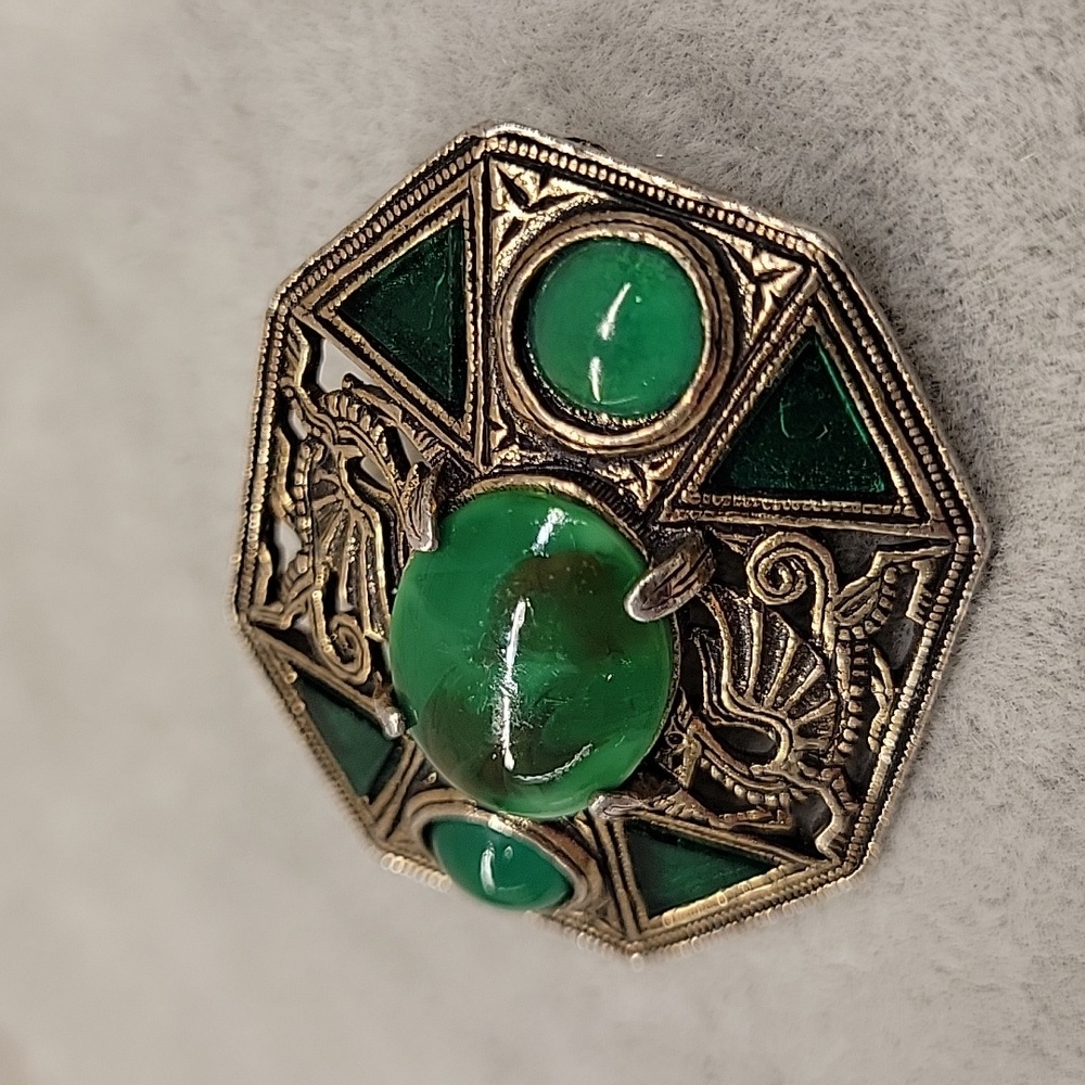 Vintage Celtic/Scottish Miracle Brooch Dragons - Picture 2 of 5